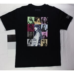 Taylor Swift The Eras Tour 2023 US Cities T-Shirt Black Size L